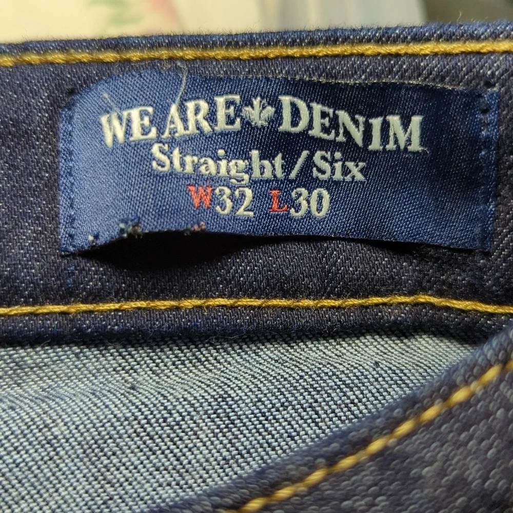 Buffalo David Bitton Straight Six Jeans Union Made Dark Wash Men's Size 32x30